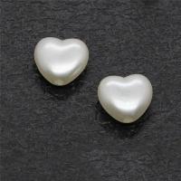 Perles en plastique ABS, Placage, DIY, blanc Vendu par sac