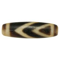 Natural Tibetan Agate Dzi Beads, Oval, one-eyed & DIY & two tone Approx 2.5mm 