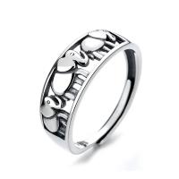925 пробы Открыть палец кольцо, Регулируемый & разные стили для выбора & Женский, серебряный, продается PC
