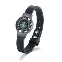 Silikon Armband, mit Titanstahl, plattiert, mit Kompass & für den Menschen, keine, Länge:ca. 8.28 ZollInch, verkauft von PC