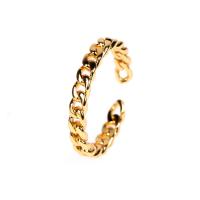 Brass Cuff Finger Ring, gold color plated, Adjustable & fashion jewelry & for woman, 3mm 