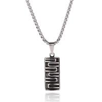 316L Stainless Steel Necklace, anoint, Unisex & box chain, original color .62 Inch 
