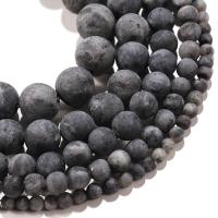Labradorite Beads, Round, polished, Natural & DIY & frosted, black .96 Inch 