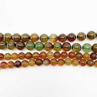 Natural Dragon Veins Agate Beads, Round, polished, DIY .96 Inch 