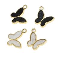 Zinc Alloy Jewelry Pendants, with Shell, Butterfly 