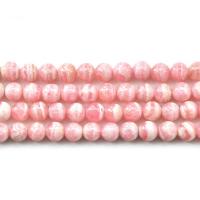 Rhodonit Perlen, rund, DIY, Rosa, Länge:38 cm, verkauft von Strang