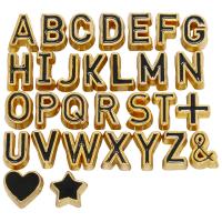 Zink Legierung Alphabet Perlen, Zinklegierung, Alphabet-Buchstabe, DIY & Emaille, keine, verkauft von PC