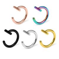Stainless Steel Nose Piercing Jewelry, plated, Unisex 