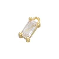 Cubic Zirconia Brass Pendants, plated, micro pave cubic zirconia Approx 1mm 