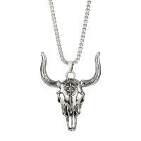 Men Sweater Chain Necklace, Titanium Steel, Bull, plated, for man, 62mm Approx 26.77 Inch 