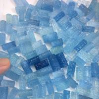 Aquamarin Perlen, Zylinder, poliert, Natürliche & DIY & geschnitzed, blau, 10-17mm, verkauft von PC