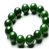 Jade Armbänder, Jaspis Stein, poliert, unisex, grün, Länge:15.7 ZollInch, verkauft von PC