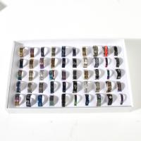 Anillos de Acero Inoxidable, unisexo, color mixto, 4x18mm-11x24mm, tamaño:5.5, 50PCs/Caja, Vendido por Caja