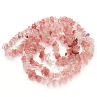 桜の水晶, チェリークオーツ, 不規則, 洗練されました。, DIY, レッド, 5-8mm, 長さ:80 センチ, 売り手 ストランド