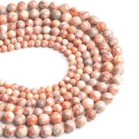 Network Stone Beads, Round, polished, DIY, pink cm 