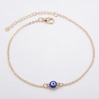 Evil Eye Jewelry Bracelet, Zinc Alloy, with 1.97inch extender chain, plated, for woman & enamel Approx 6.3 Inch 