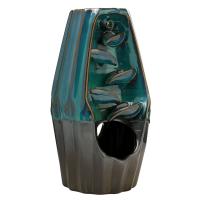 Incense Smoke Flow Backflow Holder Ceramic Incense Burner, Porcelain, plated, for home and office & durable, 190mm 