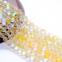 Labradorite Beads, Round, synthetic, DIY & matte, yellow cm 