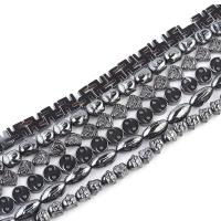 Magnetic Hematite Beads, Flat Round, polished, DIY, plumbum black cm 