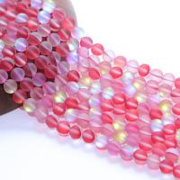 Labradorite Beads, Round, synthetic, DIY & matte, pink cm 