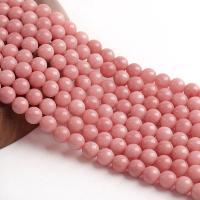 Chalcedony Beads, Round, polished, DIY, pink cm 