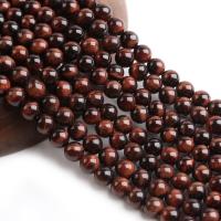 Tiger Eye Beads, Round, polished, DIY, red cm 
