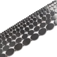 Nicht magnetische Hämatit Perlen, poliert, DIY, schwarz, Länge:38 cm, verkauft von Strang