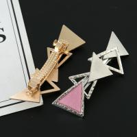 Hair Barrettes, Zinc Alloy, Triangle, plated, fashion jewelry & for woman 