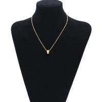 Cubic Zircon Micro Pave Brass Necklace, with 5cm extender chain, Geometrical Pattern, gold color plated, wave chain & for woman & with cubic zirconia, golden Approx 15 Inch 