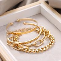 Zinc Alloy Multi Bangle Sets, plated, three pieces & fashion jewelry & for woman 