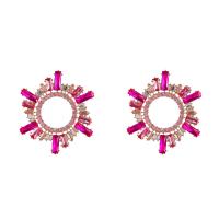 Zinc Alloy Rhinestone Drop Earring, plated, fashion jewelry & for woman & with rhinestone 