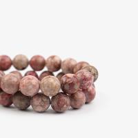 Maifan Stone Beads, Round, polished, DIY, pink cm 