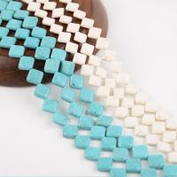 Natural Turquoise Beads, Rhombus, polished, DIY cm 