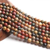 Picasso Jasper Beads, Round, polished, DIY, mixed colors cm 