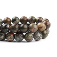 Kambaba Jasper Beads, Round, polished, DIY, mixed colors cm 