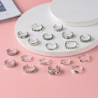 Zinc Alloy Toe Ring, plated, 18 pieces & fashion jewelry & for woman, original color 