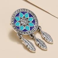 Zinc Alloy Rhinestone Drop Earring, plated, fashion jewelry & for woman & enamel & with rhinestone 