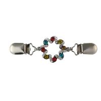 Schal-Schnalle, Zinklegierung, mit Kunststoff Perlen, plattiert, verschiedene Stile für Wahl & für Frau & mit Strass, verkauft von PC