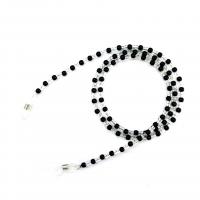 Plastic Pearl Mask Chain Holder, with Seedbead, anti-skidding 700mm 