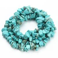 Perles en Turquoise naturelle, Irrégulière, DIY, bleu, 8-12mm cm, Vendu par brin