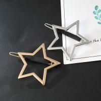 Hair Clip, Zinc Alloy, Star, plated, fashion jewelry & for woman 49mm 