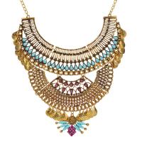 Rhinestone Zinc Alloy Necklace, with 1.96 lnch extender chain, plated, folk style & for woman & with rhinestone Approx 17 Inch 