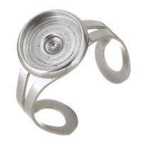 нержавеющая сталь гнездо-оправа для кольца, DIY, оригинальный цвет, 12mm,10mmu00a0, продается PC