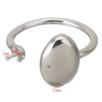 нержавеющая сталь оправа для кольца, DIY, оригинальный цвет, 13mm,4mm,1mm, продается PC