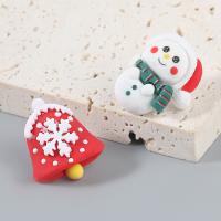 Christmas Earrings, Resin, with Zinc Alloy, fashion jewelry & for woman 