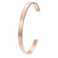 Zinc Alloy Cuff Bangle, plated, for woman 6mm 