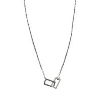 Collar de la joyería de plata esterlina, Plata de ley 925, con 1.97inch extender cadena, para mujer, longitud:aproximado 15.75 Inch, Vendido por UD