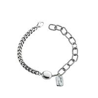 Sterling Silver Chain Bracelet, 925 Sterling Silver & for woman 
