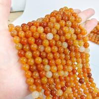 Lighter Imperial Jade Beads, Round, DIY, reddish orange, 8mm cm 