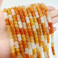 Lighter Imperial Jade Beads, Dog Bone, DIY reddish orange cm 